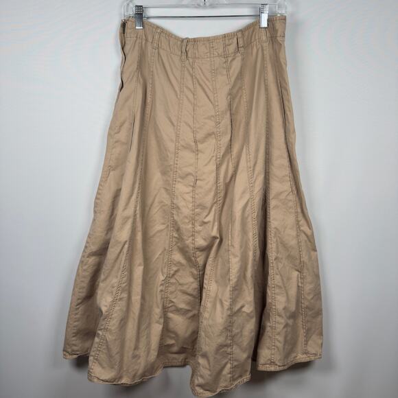 Vintage Faded Glory Women's A-line Skirt Tan Streetwear Size 14 - Picture 2 of 6